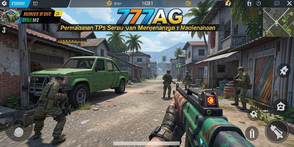 Gameplay TPS mendebarkan dalam 777AG, aksi dan strategi menyatu.