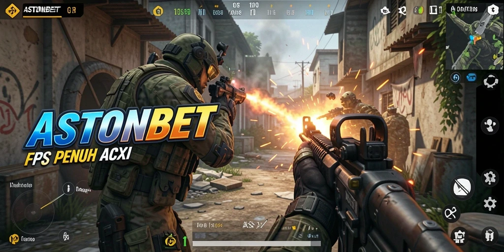 Tangkapan layar menampilkan aksi seru gameplay ASTONBET dengan intensitas FPS.