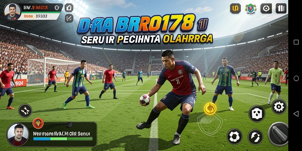 Tampilan gameplay seru dari BRO178 yang menampilkan pertarungan olahraga.