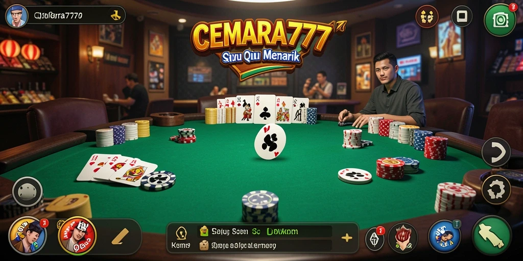 Tampilan menarik dari gameplay QiuQiu di CEMARA777.
