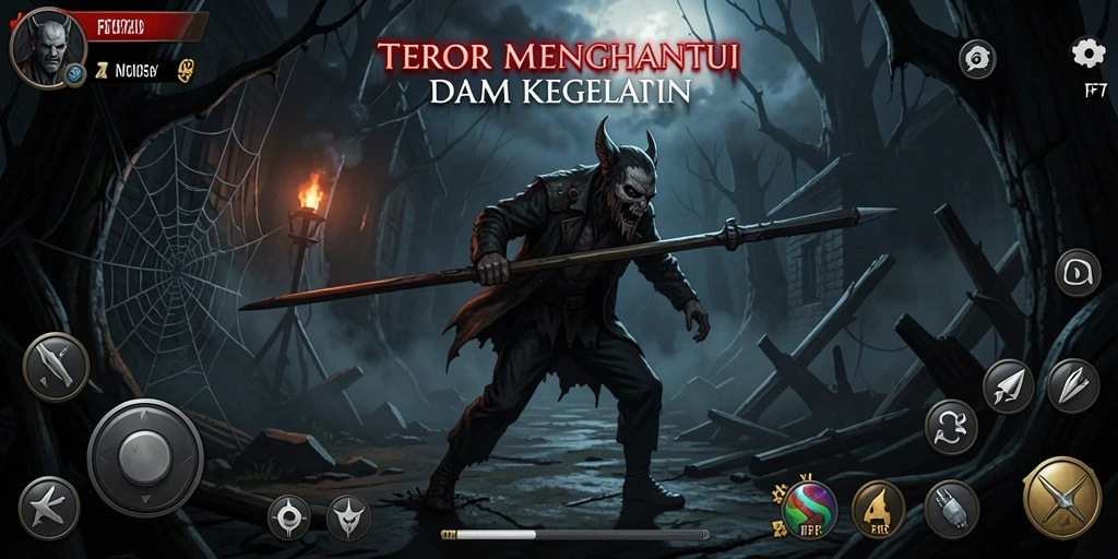 Gameplay menegangkan di dalam kegelapan yang penuh misteri.