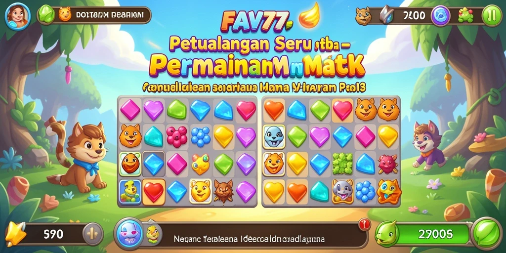 Tampilan gameplay penuh warna dan menarik dari FAV77.