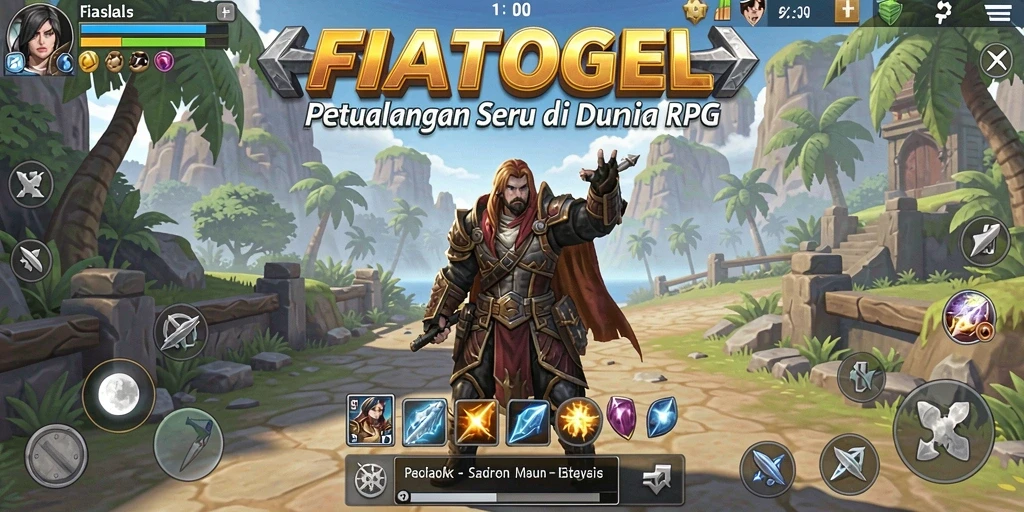 Screenshot menampilkan aksi seru dalam petualangan RPG.