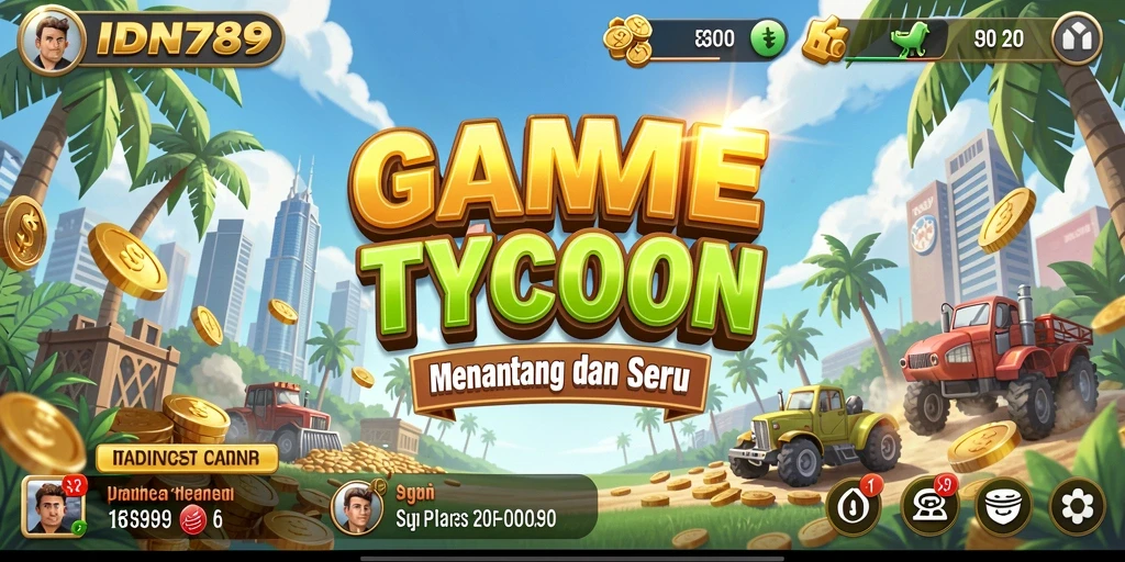 Tampilan screenshot IDN789 yang menampilkan keseruan gameplay Tycoon.