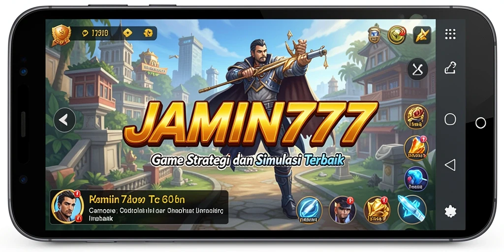 Tampilan gameplay menegangkan dalam JAMIN777 dengan pertempuran strategis.