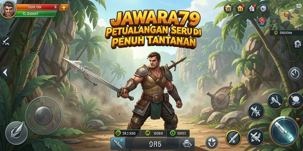 Screenshot JAWARA79 menampilkan aksi seru dalam dunia petualangan.