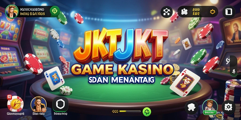 Tampilan gameplay seru di JKTJKT dengan berbagai permainan Kasino.