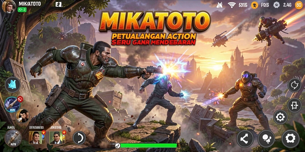 Gameplay MIKATOTO yang penuh aksi dan petualangan.