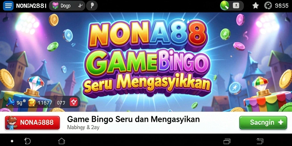 Tampilan gameplay Bingo yang seru dan interaktif di NONA88.