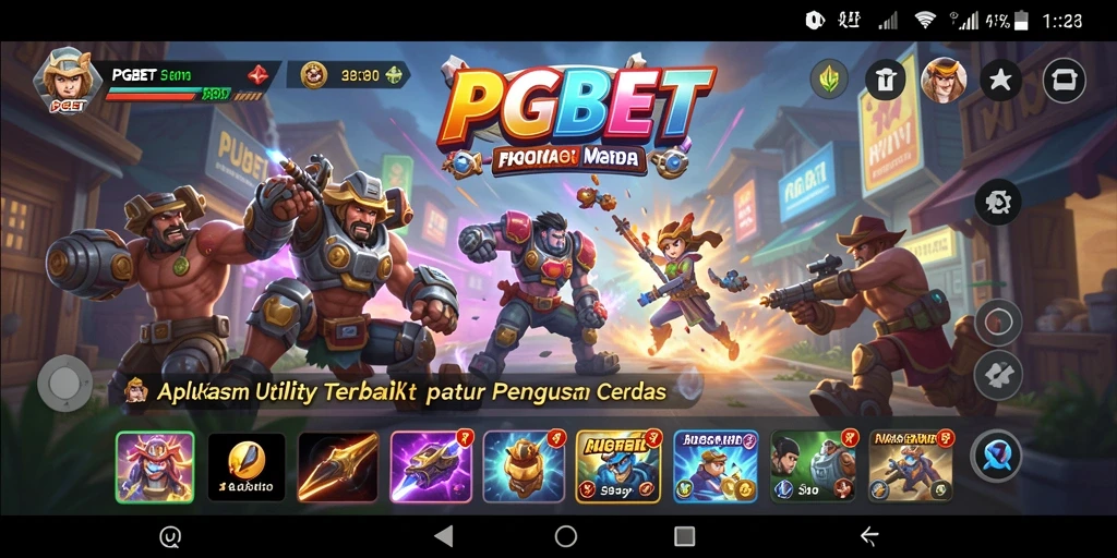 Tampilan antarmuka utama PGBET yang intuitif dan mudah digunakan.
