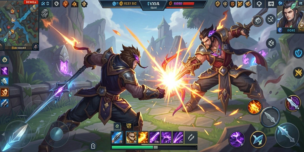 Tampilan seru gameplay MOBA dalam REMI62 dengan aksi tim yang mendebarkan.