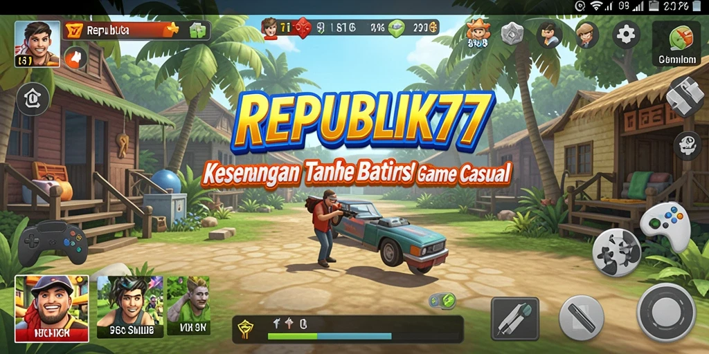 Tampilan gameplay seru dan interaktif di REPUBLIK77.