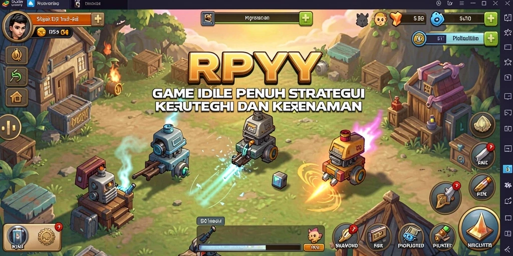 Tampilan gameplay RPYYY menampilkan strategi dalam permainan Idle yang menyenangkan.