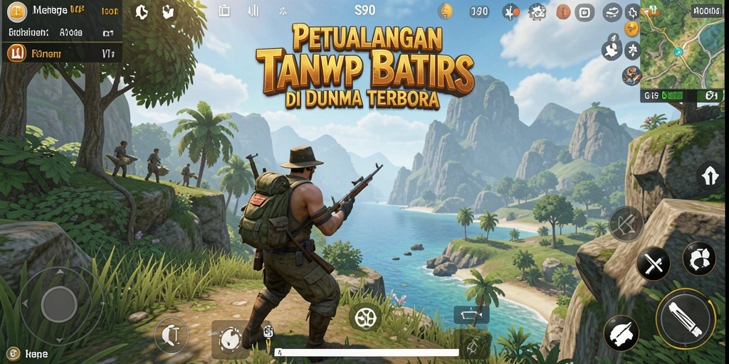 Screenshot gameplay S80 menampilkan petualangan seru di dunia terbuka.