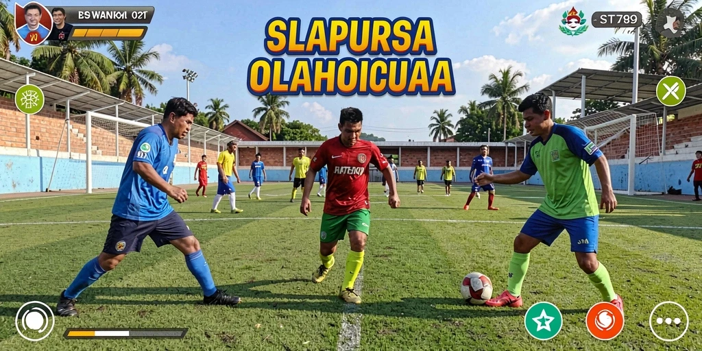 Screenshot ST789 menampilkan aksi permainan olahraga yang menegangkan.