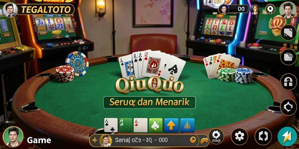 Gameplay menarik TEGALTOTO dengan suasana QiuQiu yang seru.