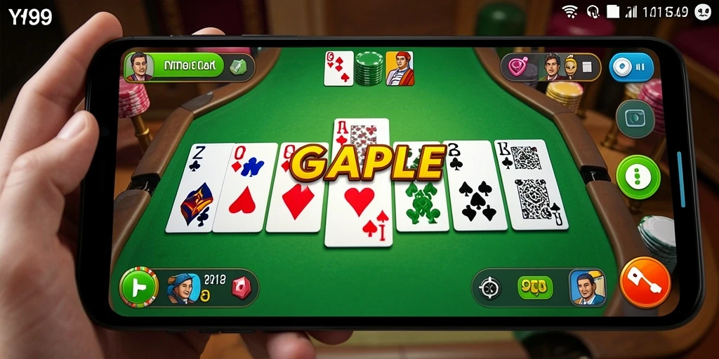 Tampilan gameplay Y89 dengan keceriaan bermain Gaple.